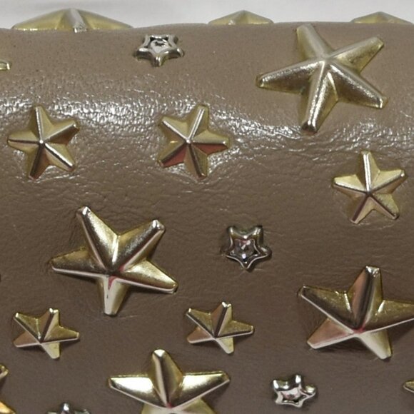 Jimmy Choo Filipa Star Stud & Crystal Continental Wallet – Taupe – Pre-Owned - Picture 6 of 12